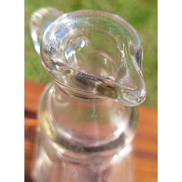 Vintage Duraglas Cruet with Stopper Clear Glass Crafting MCM Vinegar Oil - Picture 12 of 12